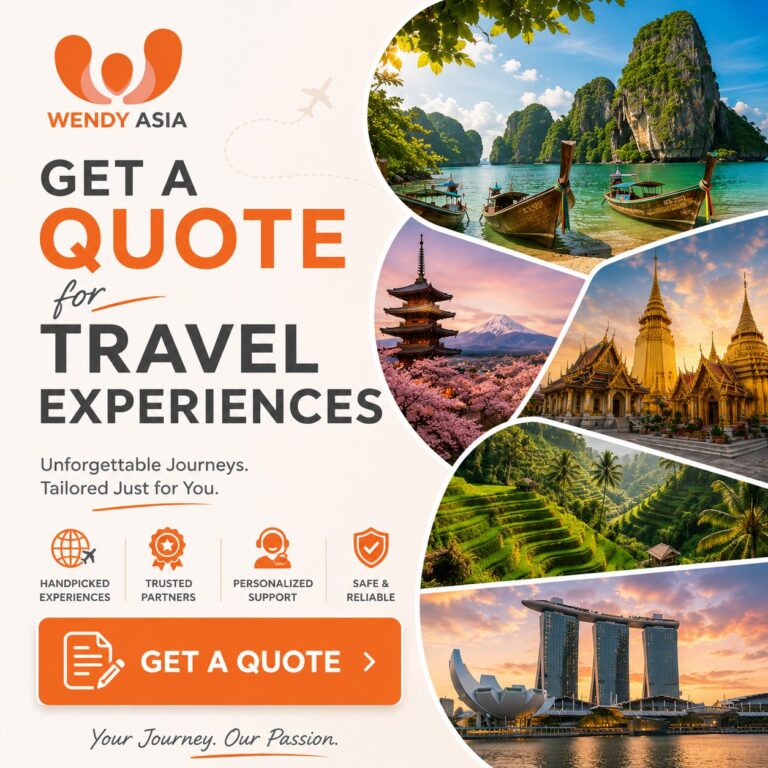 Get a Quote for travel experiences across Asia